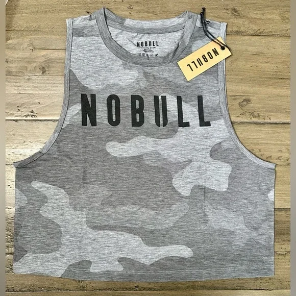 NWT Women's NOBULL Muscle Tank - Small - Heather Gray Camo - Picture 2 of 8